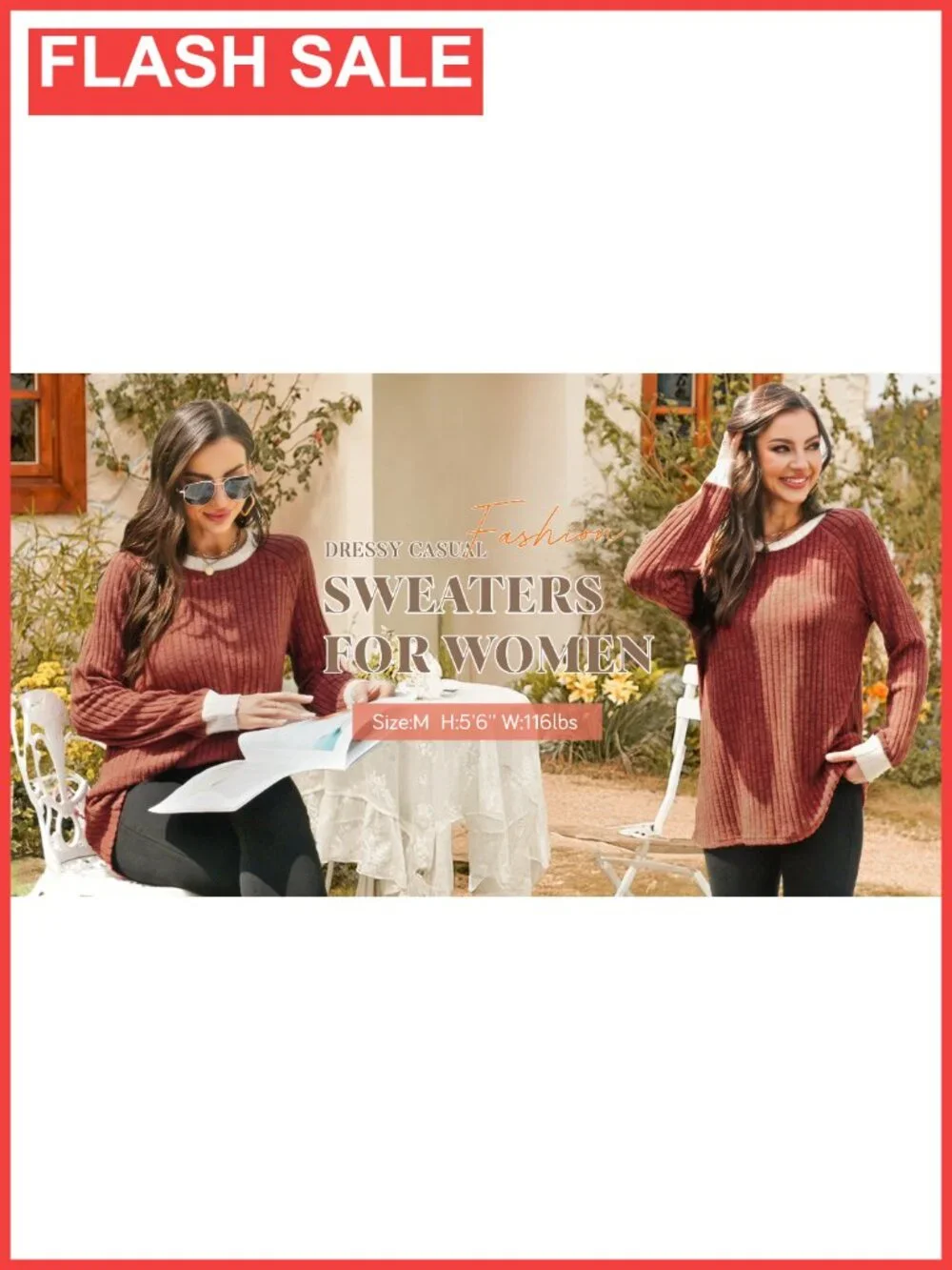 Womens Lightweight Color Block Sweater Long Sleeve Crew Neck Pullover